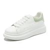 Sapatos Brancos de Sola Grossa para Homens e Mulheres, Sapatos de Primavera, Outono e Inverno, Sapatos de Casal Celebridade da Internet que Aumentam a Altura, Sapatos Esportivos Casuais Versáteis Ins Trbottomy