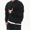 Suéter de cuello redondo de color sólido, nuevo otoño de 2021, estilo coreano, marca de moda, suelto, talla grande, juvenil, combina con todo, top de hombro.