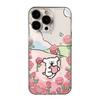 Rose Garden Line Puppy para Apple 15 Capa para Celular 16promax Soft Shell 11 Transparente Bonito 14 À Prova de Quedas