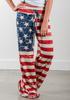 0930 modelo 2017 AliExpress Amazon versión popular moda estampado bandera americana leggings ajustados pantalones casuales