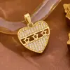 Joias Europeias e Americanas de Venda Quente Transfronteiriça, Flor de Zircônia Super Brilhante, Floco de Neve, Coração de Amor, Colar em Formato de Coruja, Corrente para Clavícula
