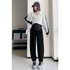 Pantalones Harem de Pierna Ancha de Maternidad Otoño e Invierno Estilo Trendy para Mamá Nuevo Estilo Pantalones Largos Petite Pantalones Zanahoria Pantalones Recortados