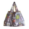 En Stock Bolso de Almacenamiento de Tela Oxford Encriptada Ecológico Portátil Plegable Bolsa de Compras para Supermercado Bolso Tote para Mujer Bolso de Mano para Regalo
