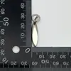 Nuevo Tirador de Cremallera Dorado Blanco Aleación Joyería Hecho a Mano DIY Collar Pulsera Accesorios Colgante Metálico Colgante