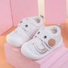 Zapatos de algodón para bebé invierno zapatos para niño pequeño 1 año de edad algodón más terciopelo acolchado antideslizante anticolisión resistente al desgaste 2 cálidos grandes algodón suela blanda