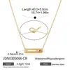 Collar Pequeño Deslizante Exquisito de Acero Inoxidable Jieding, Accesorio de Lujo Ligero de Nicho para Mujeres, Collar de Acero de Titanio que No se Desvanece, Transfronterizo