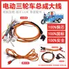 Arnés de cableado para triciclo eléctrico, ensamblaje, modelo Prince, línea trasera, vehículo delantero, núcleo de cable grande, estándar nacional, vehículo de entrega rápida
