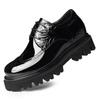 Zapatos Formales de Negocios para Hombre Estilo Británico Otoño Suela Gruesa Negros para Boda Novio 72304g