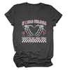 Europeo y Americano Nuevo Día de San Valentín Personalizado Manga Corta si Tuviera Sentimientos Versátil Cuello Redondo Trendy Camiseta