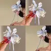 Nuevos Colores Flor Phalaenopsis Pinza de Pato Pinza para el Cabello en la Parte Posterior de la Cabeza para Mujer Pinza Horizontal Lateral Pasador