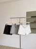 Shorts Negros Bordados de Pierna Ancha para Mujer Pantalones Casuales de Verano Spice Girls Cordón Ajustable Pantalones Rectos Combinan con Todo Cintura Alta Forma A Pantalones Cortos