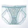 # 793 # Ropa Interior de Mujer Estampada de Seda de Hielo Sexy Encaje Malla Transpirable Algodón Puro Entrepierna Antibacteriana Braguitas Dulces de Niña