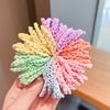Elásticos infantis não machucam o cabelo anéis de toalha de bebê laços de cabelo de polegar cor de doce para menina laços de cabelo acessórios de cabeça