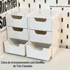 Caixa de Armazenamento Mini Pendurada na Parede New Era Economizadora de Espaço Caixa de Armazenamento para Acabamento de Cosméticos de Mesa Caixa de Armazenamento para Toucador