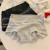 Ropa interior para niñas estilo Fair Isle, Algodón Puro, Sin Costuras, Talla Grande, Entrepierna Extendida, 10A Antibacteriano, Algodón Clase A, Calzones tipo bóxer para niñas