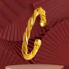 Pulsera de Cobre Chapada en Oro para Mujer, Moda Clásica Trenzada Retorcida, Abierta, Lujo Ligero, Estilo Único, Venta Caliente de Temu