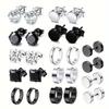 Pendientes de Acero Inoxidable Populares para Hombre, Pendientes Personalizados, Accesorios Punk Unisex, Pendientes de Remache, Venta Caliente Transfronteriza