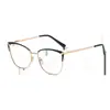 Monturas de Gafas de Estilo Nuevo Europeo y Americano para Mujer, Monturas Metálicas de Moda con Adornos de Diamantes, Comercio Transfronterizo, Gafas Fotocromáticas con Filtro de Luz Azul
