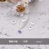 Cristal de Vidro para Unha de Forma Especial Transparente de Fundo Quente para Propósito Especial Transfronteiriço Super Brilhante Não é Fácil de Cair Strass de Fundo Diamante Branco