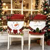 Nova capa de cadeira decorativa de Natal transfronteiriça nova capa de cadeira de boneca enfeites decorativos europeus e americanos móveis para casa
