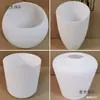 Abajur de Vidro Branco para Lustre Transparente Fosco Cor de Conhaque Lâmpada Ventilador Americana Borda Dourada Abajur Molecular Huamaitaibo