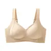 Sujetador Inalámbrico Zhiqu para Mujer, Taza A-C, con Tiras de Gel para Soporte, Push-Up, Reducción Lateral del Pecho, Anticaída, Ropa Interior Transpirable y Cómoda