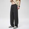 Pantalones casuales de color liso para hombre, nuevos pantalones de marca rectos versátiles y modernos de verano 2026, pantalones curvos modernos