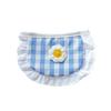 Ins Coreia Cachorrinho Fofo Xadrez Flor Bibe Pet Toalha de Baba Bichon Teddy Pomeranian Cachecol Gato