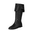 Botas altas de estilo británico para comercio exterior, botas altas de caña alta para mujer de talla grande, dropshipping transfronterizo D5-7