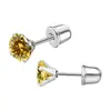 Mini Pendientes de Acero Inoxidable con Tachuelas de Diamante, Moda, Nuevos Pendientes Transfronterizos, Tachuelas para Oreja, Tachuelas para Cartílago de la Oreja, Joyería de Piercing Estilo Europeo y Americano
