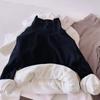 Ropa para Niños Venta al por Mayor Camiseta Básica para Niños Primavera, Otoño e Invierno 25 Estilo Nuevo Niños y Niñas Bebé Color Puro Terciopelo Cuello Alto Top Camiseta