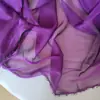 Tela de Gasa Color Fantasía Color Sólido Catiónico Cambia de Color Semitransparente Forro de Vestido de Traje Antiguo Hanfu Pañuelo Chal Verano