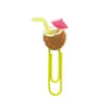 Clip para sujetapapeles navideño que brilla en la oscuridad, marcapáginas de goma blanda, clip marcador de página para libro de estudiante, pequeño regalo de Navidad, en stock