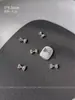 1000 Piezas de Decoraciones de Moños para Uñas de Aleación Mixta, Moños de Cinta Huecos, Pedrería Plateada para Uñas, Al por Mayor