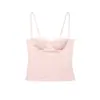 Para Comercio Exterior Europeo y Americano Transfronterizo Ropa de Mujer Aliexpress Más Vendido Verano Sexy Versátil Satén Encaje Patchwork Camisola