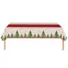 Mantel de Copo de Nieve Transfronterizo Decoración de Fiesta Decoración Navideña Suministros para las Fiestas Árbol de Navidad Mantel de Plástico Impermeable Lindo