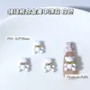 Nova Manicure Desenho Animado Laço Fosco Urso Joia Simples Macaron Mini Liga Metálica Decoração de Unha