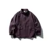 Chaqueta de Mezclilla Lavada Vintage Estilo Japonés Retro para Hombre, Marca de Tendencia Primavera y Otoño, Chaqueta Superior Holgada Casual con Cuello Alto