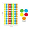 Pegatinas de Puntos de Colores para Jardín de Infancia para Decoración, Marcadores Creativos DIY, Pegatinas Redondas, Etiquetas Autoadhesivas, Pegatinas Redondas Hechas a Mano