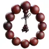 Venta al por mayor de fábrica Pulsera de Palisandro de hoja pequeña de Zambia Pulsera de cuentas de madera de sándalo rojo africano para hombre y mujer entrega en una sola pieza suministro