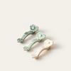 Suporte para Canetas Ruyi de Cerâmica Suporte para Palitos de Chá Acessórios para Cerimônia do Chá Celadon Conjunto de Tampa para Suporte de Canetas Pequeno Pote
