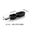 Vajilla de imitación de porcelana A5 negro dorado creativa plato para platos occidentales plato para bistec de melamina plato personalizado para frutas platos fríos postre