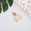 Joyería de Año Nuevo Dorada Mate para la Riqueza y la Prosperidad Serie Cadena para Teléfono Llavero Cadena Accesorios para Joyería DIY