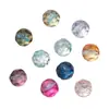 Cuentas de cristal de sirena Ji con degradado de vidrio de 10 mm, cuentas de rueda recortadas, cuentas sueltas, accesorios de joyería con cuentas hechos a mano.