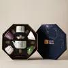 Conjunto de Xícaras de Chá com Rebites das Cinco Fornalhas Famosas, Bule Estilo Forno Ru com Alça, Conjunto Doméstico para Preparo de Chá, Xícara para Degustação de Chá, Caixa de Presente de Luxo