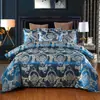 Comércio Exterior Exportação Roupa de Cama Cetim Jacquard Conjunto de Três Peças Fábrica Atacado Dropshipping