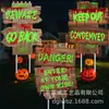 Letreros Populares de Halloween para el Jardín, Letreros Luminosos para la Calle, Accesorios Espeluznantes para Decoración de Jardín, Letreros Luminosos Festivos