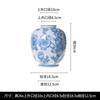Jarrón de cerámica de estilo chino de porcelana azul y blanca, nuevo, hidropónico, color primaveral, semihecho a mano, adornos hidropónicos.