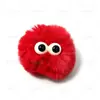 Pelúcia de Olhos Grandes Capacete com Pom-Pom Decoração Capacete Retrô Elfo de Desenho Animado Pequeno Monstro Pom-Pom Acessórios para Colar DIY