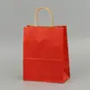 Sacos de Papel Kraft Artesanais em Pequenas Quantidades, Sacos de Embalagem para Catering, Sacos para Levar, Sacos de Presente de Papel Kraft para Festas